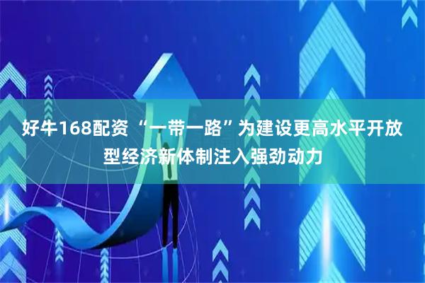 好牛168配资 “一带一路”为建设更高水平开放型经济新体制注入强劲动力